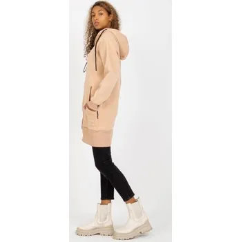 Dámská mikina Dámská mikina s kapucí RUE PARIS béžová