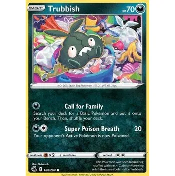Sběratelská karetní hra Pokémon FST 168/264 Trubbish- Fusion Strike Stav: Near Mint, Verze: REVERSE HOLO