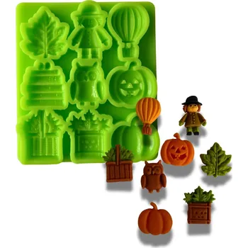 Jedlá dekorace na dort Silikonová formička podzim