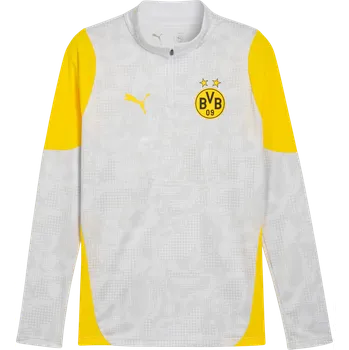 Pánská móda Triko s dlouhým rukávem Puma Borussia Dortmund Training 1/4 Zip Top 2025/26 781669-18 Velikost XXL