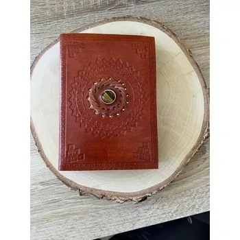 Zápisník Kožený zápisník s tygřím okem A5