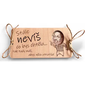 JarisWood Dárková karta stále nevíš co bys CHTĚLA Věnování na zadní straně: Bez věnování