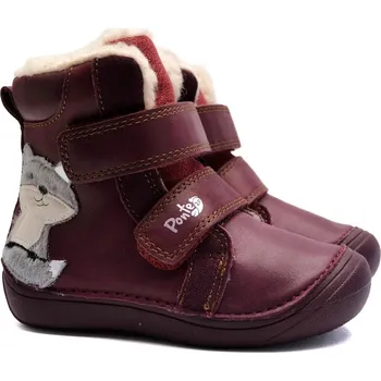 Chlapecká zimní obuv Zimní boty PONTE DA07-4-2213B vínové Velikost: 24