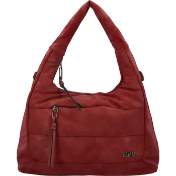 Kabelka Trendy dámská koženková kabelka na rameno Coveri Ellisa, vínová