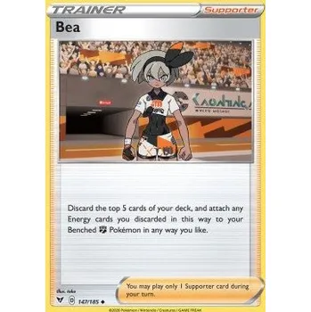 Volný čas Pokémon VIV 147/185 Bea - Vivid Voltage Stav: Near Mint, Verze: REVERSE HOLO