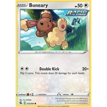 Sběratelská karetní hra Pokémon FST 212/264 Buneary - Fusion Strike Stav: Near Mint, Verze: REVERSE HOLO