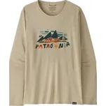Patagonia L/S Cap Cool Daily Graphic Shirt Women Fitz Roy Foliage: Pumice X-Dye béžová M