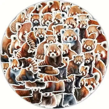 samolepka BAF Mini nálepky Panda červená 50 kusů