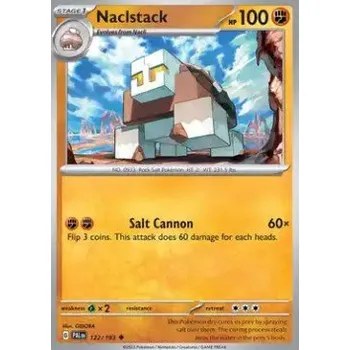 Sběratelská karetní hra Pokémon PAL 122/193 Naclstack - Paldea Evolved Stav: Near Mint, Verze: REVERSE HOLO