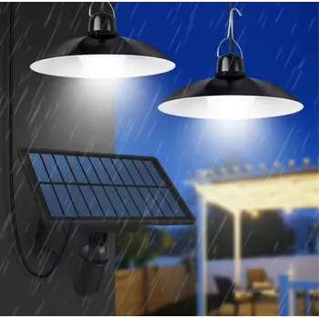 Venkovní osvětlení Deminas | Prvotřídní solární závěsné svítidlo – LED lampa