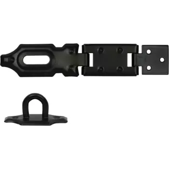 Ocelová petlice dvoukloubová 100mm černá Petlice RG.01.100.CRN