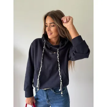 Dámská mikina Mishel Mikina s kapuci Kim navy Velikost: UNI