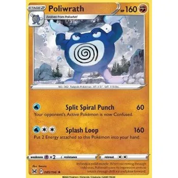 Sběratelská karetní hra Pokémon LOR 085/196 Poliwrath - Lost Origin Stav: Near Mint, Verze: REVERSE HOLO