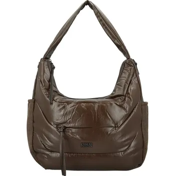 Kabelka Trendy dámská koženková kabelka na rameno Coveri Kica, coffee