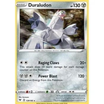 Sběratelská karetní hra Pokémon VIV 129/185 Duraludon - Vivid Voltage Stav: Near Mint, Verze: HOLO