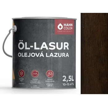 Olej na dřevo Hahn Color OLEJOVÁ LAZURA 2,5L OL-10 Palisandr - Palisander