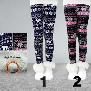 Dívčí legíny Dětské zateplené legíny Miego 6909 Barva: varianta 2, Velikost: 122-128