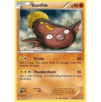 Sběratelská karetní hra Pokémon NVI 068/101 Stunfisk - Noble Victories Stav: Good, Verze: NORMAL