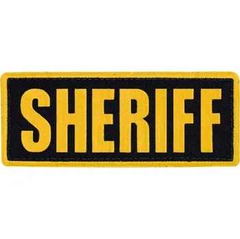 Nášivka CONDOR OUTDOOR Nášivka SHERIFF 12,7 x 5 cm ŽLUTÁ