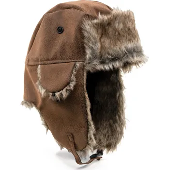 Pokrývka hlavy KOMBAT Beranice POLAR EXPO pilotní HNĚDÁ