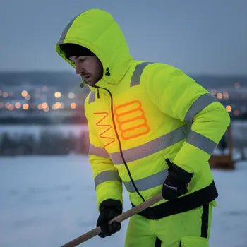 pracovní bunda Portwest Bunda BIRON vyhřívaná, žlutá Velikost S žlutá/černá