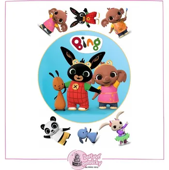 Přisada na vaření a pečení Zajíček BING č.9 - jedlý papír - Úprava na přání +20 Kč / Jedlý papír / Bez decor gelu