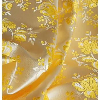 HEDVA ČESKÝ BROKÁT Ondrinek 160 krojový brokát KVĚT POMNĚNKY ecru | R271