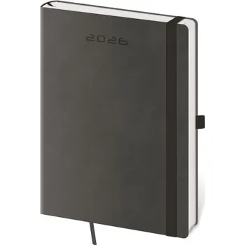 Diář Flexies denní tmavě šedý diář A5
