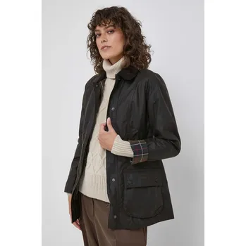Dámská casual bunda Bavlněná bunda Barbour Classic Beadnell Wax Jacket hnědá barva, 32, 88X