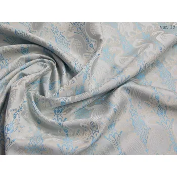 HEDVA ČESKÝ BROKÁT Luxusní brokát 160 50749 LABUTĚ ecru | R15