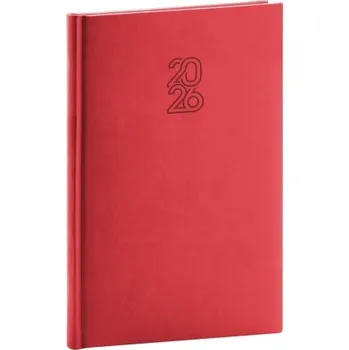 Diář Aprint týdenní červený diář A5