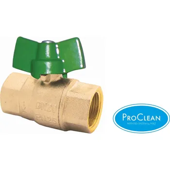 Ventil Kulový kohout HERZ EXPERT - DIN 17660 připojení F/Fovládání motýl Silumin Dimenze: DN32, PN: 25, #2210014: Kulový kohout pro pitnou - motýl