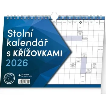 Kalendář Stolní kalendář s křížovkami a háčkem