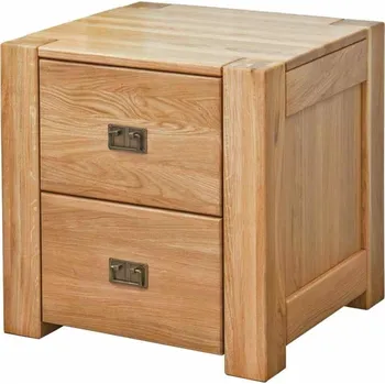 Noční stolek Noční dubový stolek Troja 2Z