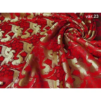 HEDVA ČESKÝ BROKÁT Luxusní brokát 160 51323 OREL A LEOPARD vínová | 23