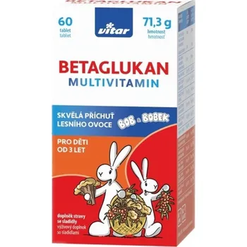 Vitar Kids Betaglukan multivitamin 60 tbl.