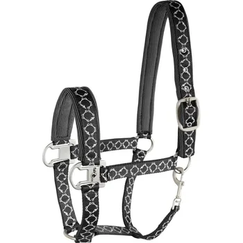 Fair Play Měkce odložená ohlávka s udidly CERAMIC Barva: Tmavě modrá, Velikost: Full