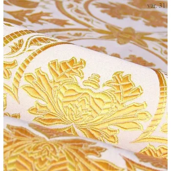 HEDVA ČESKÝ BROKÁT Luxusní brokát 160 50749 ČTYŘLÍSTEK ecru | R31