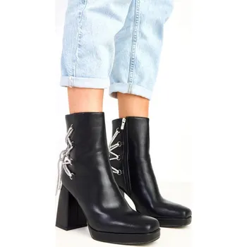 Dámské kozačky Boty na podpatku model 217912 Solea 38