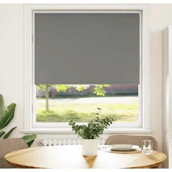 Roleta vidaXL Roleta zatemňovací šířka látky 105,7 cm polyester [4010974] Barva: Šedá