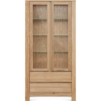 Policová skříň Prosklená vitrína Aura z masivu