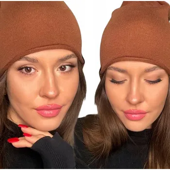 Čepice Fashionweek Bavlněná dámská čepice S2923 Barva: Hnědý, Velikost: Universal