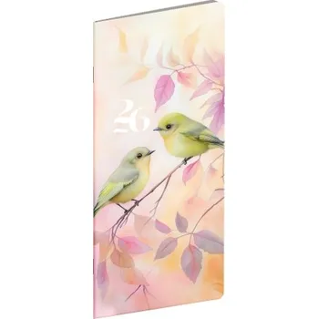 Diář Měsíční kapesní plánovací diář Ptáčci