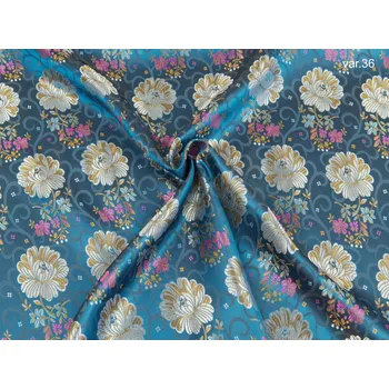 HEDVA ČESKÝ BROKÁT Ondrin 160 krojový brokát CÍNIE MALÁ tyrkysová | 36