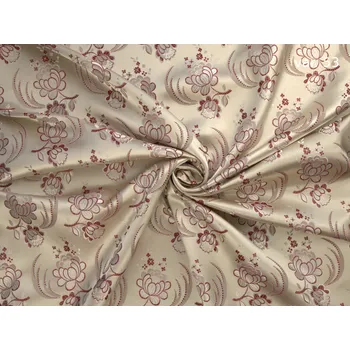 HEDVA ČESKÝ BROKÁT Ondrin 160 krojový brokát KVĚT RATOLEST smetanová | 53