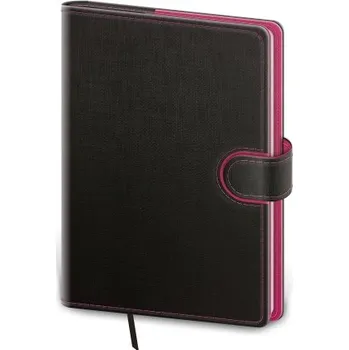 Diář Flip týdenní antracitový/purpurový diář A5