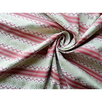 HEDVA ČESKÝ BROKÁT Luxusní brokát 160 50749 PRUH GIRLANDA ecru | R96