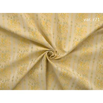 HEDVA ČESKÝ BROKÁT Luxusní brokát 160 51037 PRUH FLORÁL ecru | R71