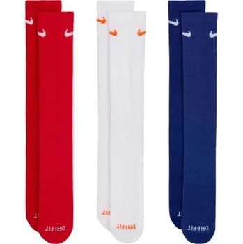 Pánské termo ponožky Ponožky Nike Everyday Plus Cushioned 3 páry červená, bílá, tmavě modrá SX6888 996 42-46