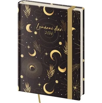 Diář Lunární týdenní diář B6 Luna s gumičkou